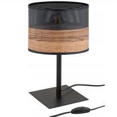 FoxBox Dizajnová nočná lampa Naturio Night čierna/drevo