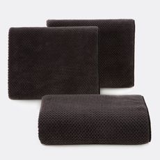 RÝCHLOSCHNÚCI UTERÁK Z MIKROVLÁKNA ZOE1 SADA 3KS 70X140 CM ČIERNA