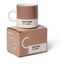Svetlohnedý keramický hrnček na espresso 120 ml Mocha Mousse 17-1230 – Pantone