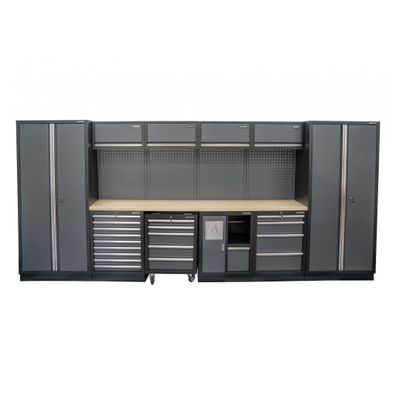 AKČNÝ SET Zostava 10 ks dielenského nábytku SET-CA01075 s drevenou pracovnou doskou MB-TGW26 a MB-TGW80