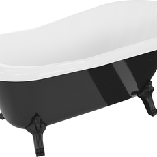 Vaňa MEXEN RETRO BLACK 150 x 73 čierno-biela