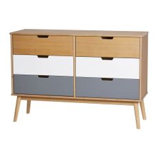 Komoda z masívneho borovicového dreva Marckeric Cusco, šírka 120 cm