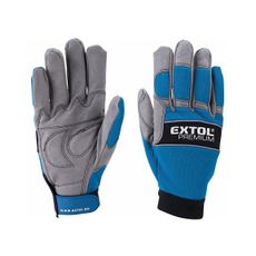Extol Premium - Pracovné rukavice veľkosť 10" modrá/šedá
