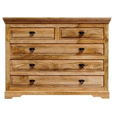 indickynabytok.sk - Komoda Guru 120x90x45 indický masív mango