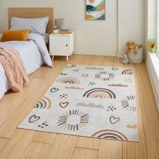Krémovobiely detský koberec 120x170 cm Vida Kids Rainbow – Think Rugs