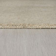 Flair Rugs , Kusový ručne tkaný koberec Tuscany Textured Wool Border Natural, 160x230, béžová, obývacia izba