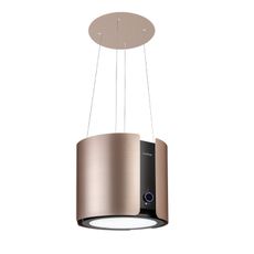 Klarstein Skyfall, digestor, 45 cm, ostrovčekový, 402 m³/h, LED, nehrdzavejúca oceľ, zlatý