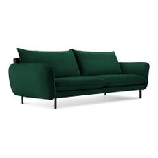 Tmavozelená zamatová pohovka 230 cm Vienna – Cosmopolitan Design