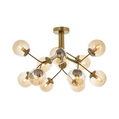 Prisadený luster VARANA 12xE14/40W/230V bronzový