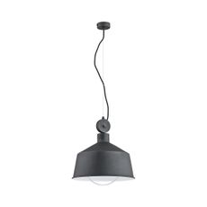 Luster na lanku CORA 1xE27/15W/230V šedá