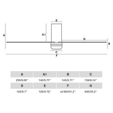 FARO 33829-1TW-LED Stmiev. ventilátor PUNT TUB M LED/18W/230V 3000/4200/6500K +DO