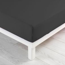 Antracitová napínacia plachta jersey 90x190 cm Jersy – douceur d'intérieur