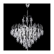 Luster na reťazi 6xE14/60W/230V pr. 50 cm lesklý chróm