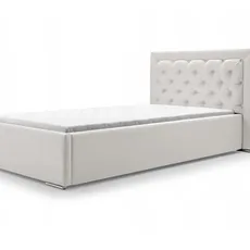 Čalúnená posteľ Valerie 90x200 Farba: Biela krémová