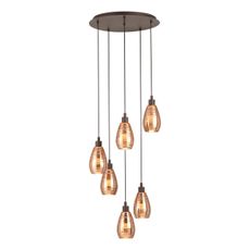 Eglo 39508 - Luster na lanku SIRACUSA 6xE27/60W/230V