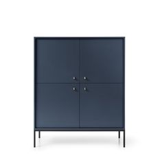 Piaski Komoda Mono II 104 cm modrá/černá