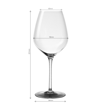 Poháre na červené víno 570 ml set 6 ks - Optima Glas Lunasol - 322681