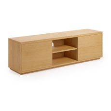 TV stolík v dekore duba v prírodnej farbe 150x44 cm Abilen - Kave Home