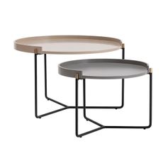 Odkladací stolík Mandy Beige, 2 ks