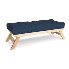 MarLiving Lavice BREEZIO 01 140 cm z masivu/modrá