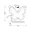 Žltá detská lampička Butterfly - Candellux Lighting