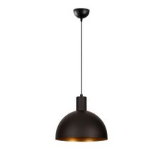 Závesné svietidlo v čiernej a zlatej farbe s kovovým tienidlom ø 30 cm Sivani – Opviq lights