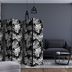 Paraván Black and White Jungle Dekorhome 225x172 cm (5-dielny)