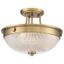 Quoizel - Prisadený luster MANTLE 2xE27/60W/230V mosadz