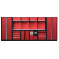 Kvalitný PROFI RED dielenský nábytok - 4535 x 2000 x 495 mm - RTGS1301AN