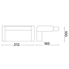 Ideal Lux -LED Vonk. nást. svietidlo so s. SWIPE LED/21W/230V CRI 90 IP54 hnedá