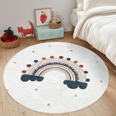 Krémovobiely detský koberec ø 120 cm Comfort – Mila Home