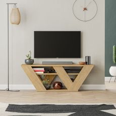 Televizní stolek Houseland Pipralla 110 cm dub přírodní
