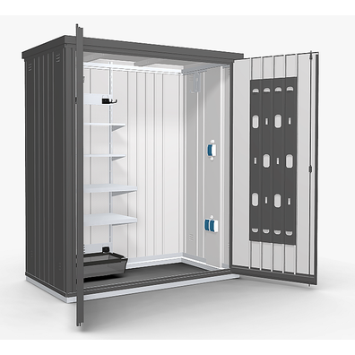 Biohort Skriňa na náradie BIOHORT veľ. 150 155 x 83 (tmavosivá metalíza) 150 cm (2 krabice)
