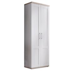 KONDELA Provensal 2D šatníková skriňa biela / dub san remo
