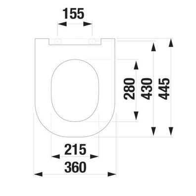 JIKA H8917167570631 - SoftClose WC sedadlo MIO duroplast/biela