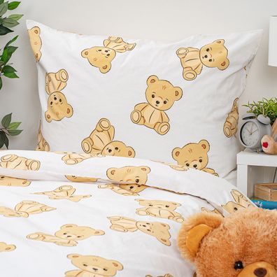4Home Bavlnené obliečky Teddies, 140 x 200 cm, 70 x 90 cm