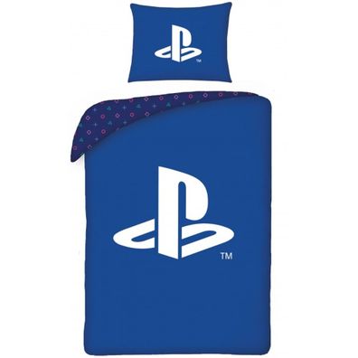 Bavlnené posteľné obliečky PlayStation - 100% bavlna - 70 x 90 cm + 140 x 200 cm