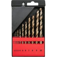 Sada vrtáků na kov 10ks HSS-COBALT 1-10mm