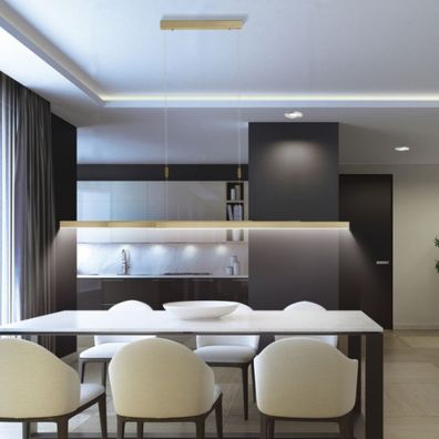 Paul Neuhaus 2568-60 - LED Stmievateľný luster na lanku ADRIANA LED/14W/230V mosadz