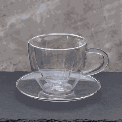 Termo poháre, set 2 ks, šálka Heart s podšálkami, v tvare srdca, 150 ml, HOTCOOL TYP 5