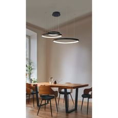 Azzardo AZ5027 - LED Luster na lanku AMANDA LED/150W/230V čierna