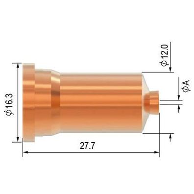 Tryska 1,2 60/70 A 100 kontaktov (balenie po 10 ks)