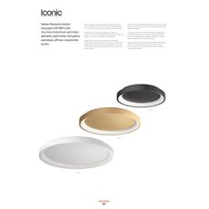 Redo 01-2677- LED Stmievateľný luster na lanku ICONIC LED/60W/230V pr. 78 cm čierna