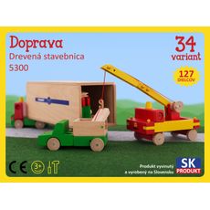 Drevená stavebnica Doprava Moy Toy