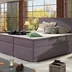 Posteľ Boxspring Divalia 200 x 180, fialová (látka - bd 08)