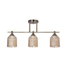 Luster na tyči 3xE14/60W/230V mosadz