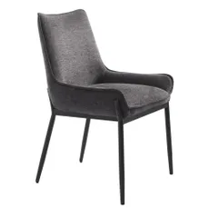 Tmavosivá jedálenská stolička Calgary – Unique Furniture
