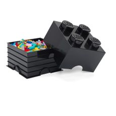 Čierny úložný box štvorec LEGO®