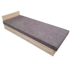 Váľanda Silver D90 - 90x200 cm Tmavosivá Pánty vpravo Dub sonoma