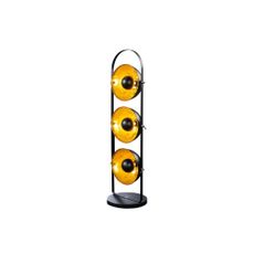 Estila Moderná dizajnová stojaca lampa Studio čierno-zlatá 130cm
